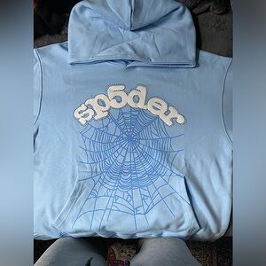 Baby blue Sp5der hoodie